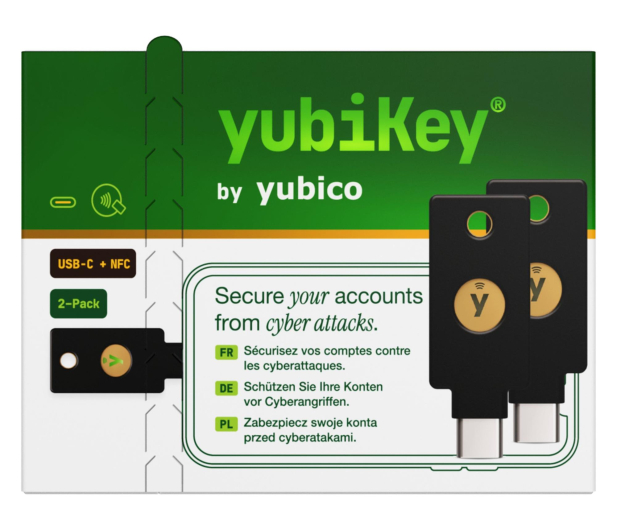 Yubico Yubikey 5C NFC - Retail 2 Pack - 1568977 - zdjęcie